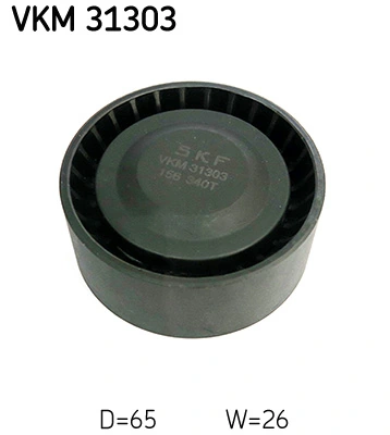 Deflection/Guide Pulley, V-ribbed belt