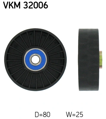 Deflection/Guide Pulley, V-ribbed belt