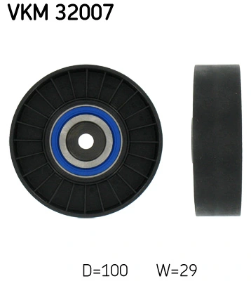 Deflection/Guide Pulley, V-ribbed belt