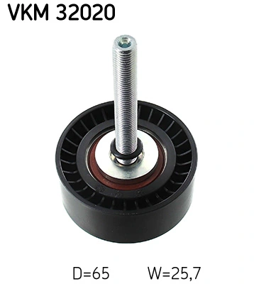 Deflection/Guide Pulley, V-ribbed belt