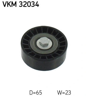 Deflection/Guide Pulley, V-ribbed belt