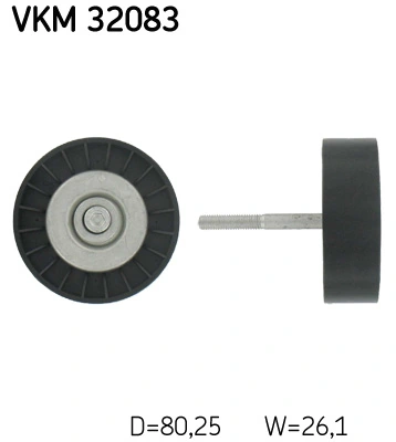 Deflection/Guide Pulley, V-ribbed belt