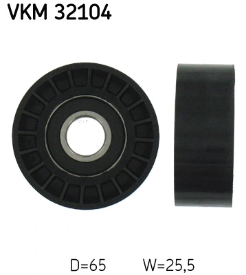 Deflection/Guide Pulley, V-ribbed belt