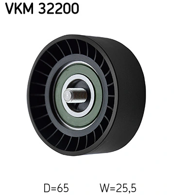 Deflection/Guide Pulley, V-ribbed belt