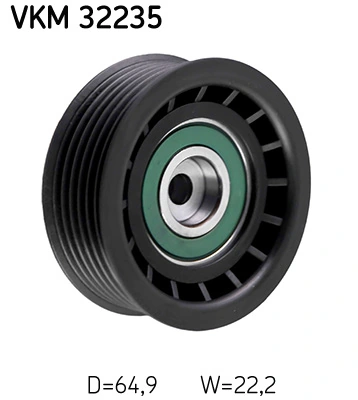 Deflection/Guide Pulley, V-ribbed belt