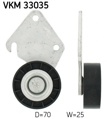 Deflection/Guide Pulley, V-ribbed belt