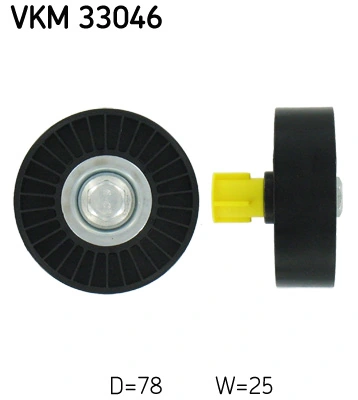 Deflection/Guide Pulley, V-ribbed belt