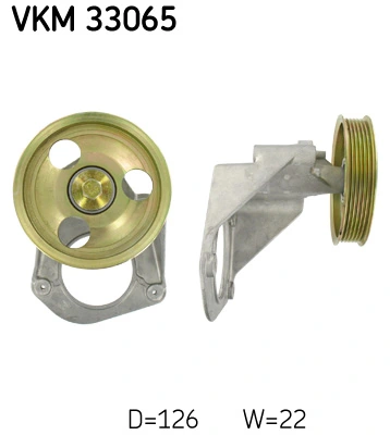 Deflection/Guide Pulley, V-ribbed belt