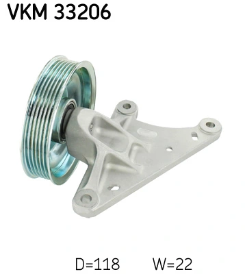 Deflection/Guide Pulley, V-ribbed belt