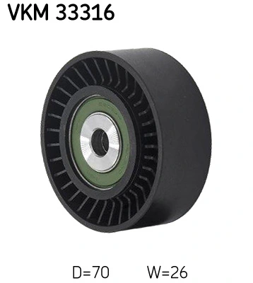 Deflection/Guide Pulley, V-ribbed belt