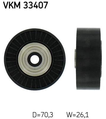 Deflection/Guide Pulley, V-ribbed belt