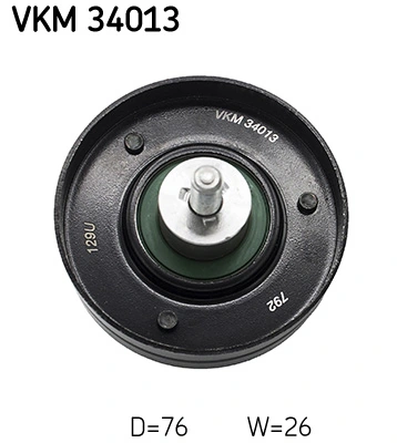 Deflection/Guide Pulley, V-ribbed belt
