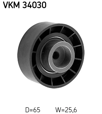 Deflection/Guide Pulley, V-ribbed belt