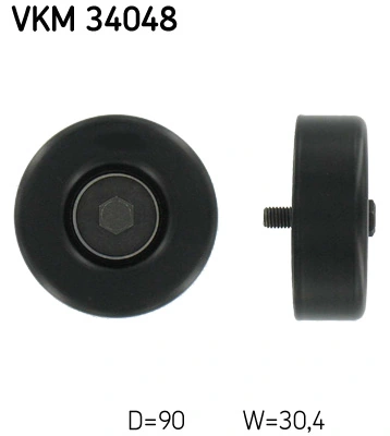 Deflection/Guide Pulley, V-ribbed belt