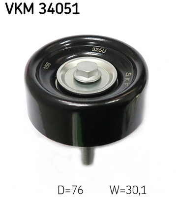 Deflection/Guide Pulley, V-ribbed belt