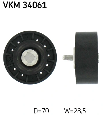 Deflection/Guide Pulley, V-ribbed belt