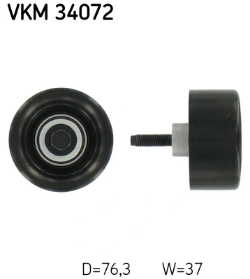 Deflection/Guide Pulley, V-ribbed belt