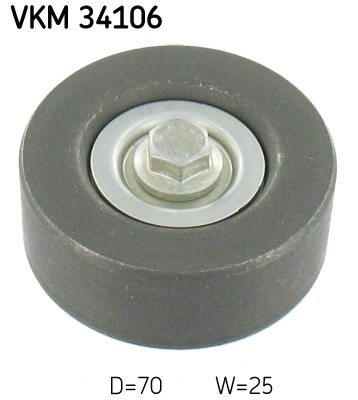 Deflection/Guide Pulley, V-ribbed belt