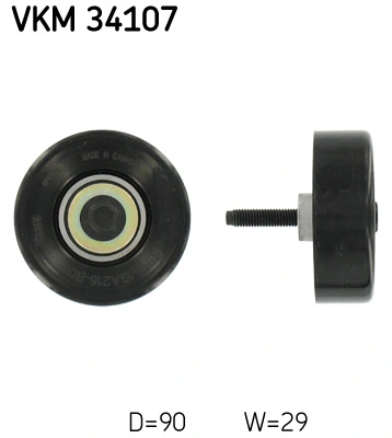 Deflection/Guide Pulley, V-ribbed belt