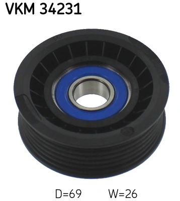 Deflection/Guide Pulley, V-ribbed belt