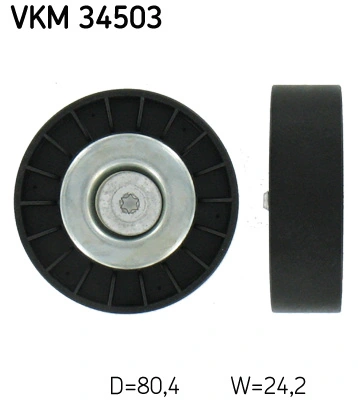 Deflection/Guide Pulley, V-ribbed belt