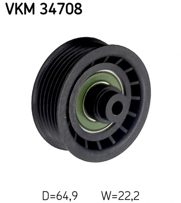Deflection/Guide Pulley, V-ribbed belt