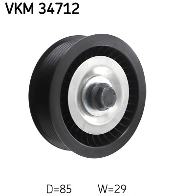 Deflection/Guide Pulley, V-ribbed belt