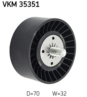 Deflection/Guide Pulley, V-ribbed belt