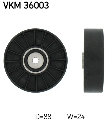 Deflection/Guide Pulley, V-ribbed belt