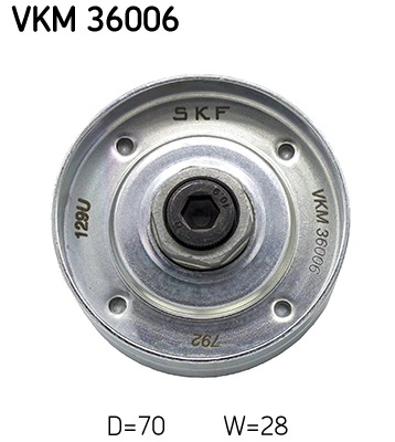 Deflection/Guide Pulley, V-ribbed belt