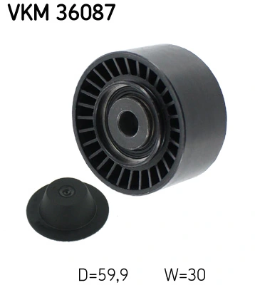 Deflection/Guide Pulley, V-ribbed belt