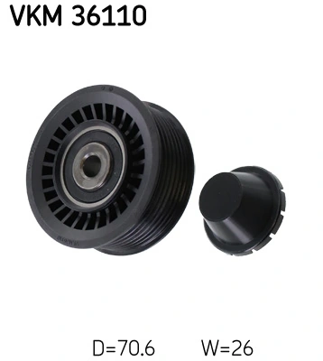 Deflection/Guide Pulley, V-ribbed belt
