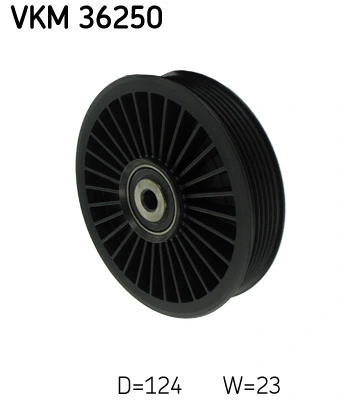Deflection/Guide Pulley, V-ribbed belt