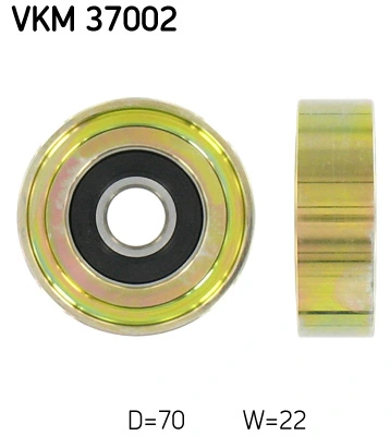 Deflection/Guide Pulley, V-ribbed belt