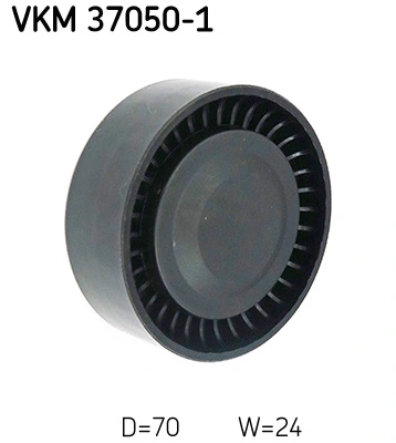 Deflection/Guide Pulley, V-ribbed belt