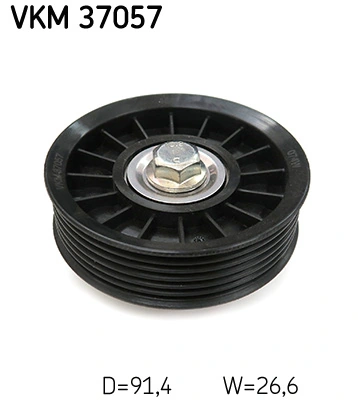 Deflection/Guide Pulley, V-ribbed belt