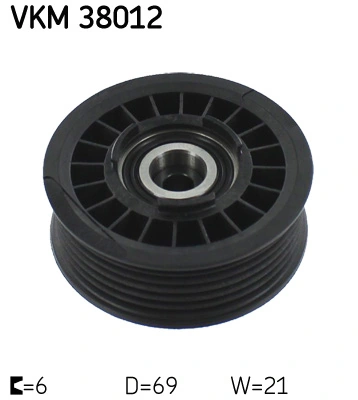 Deflection/Guide Pulley, V-ribbed belt