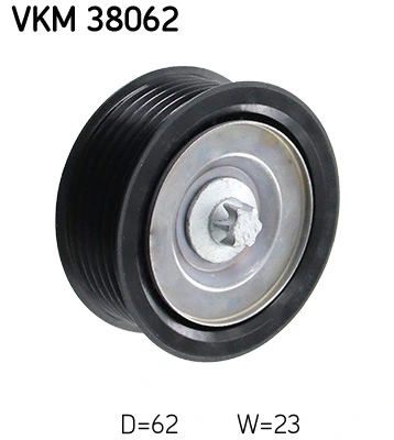 Deflection/Guide Pulley, V-ribbed belt