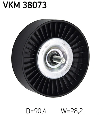Deflection/Guide Pulley, V-ribbed belt