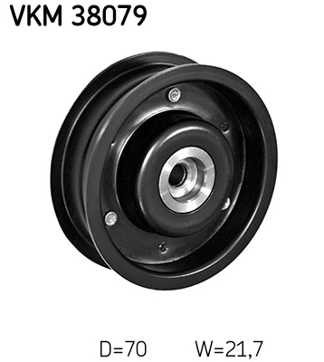 Deflection/Guide Pulley, V-ribbed belt