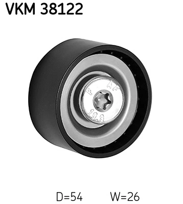 Deflection/Guide Pulley, V-ribbed belt