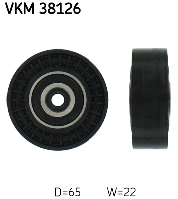 Deflection/Guide Pulley, V-ribbed belt