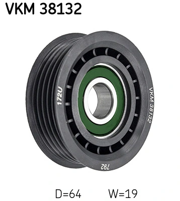 Deflection/Guide Pulley, V-ribbed belt