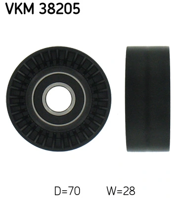 Deflection/Guide Pulley, V-ribbed belt