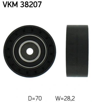 Deflection/Guide Pulley, V-ribbed belt