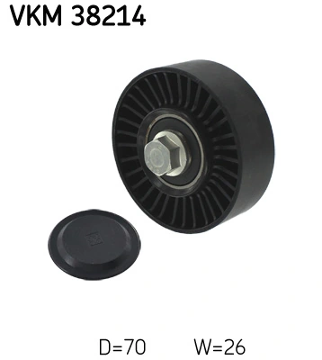 Deflection/Guide Pulley, V-ribbed belt