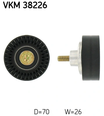 Deflection/Guide Pulley, V-ribbed belt