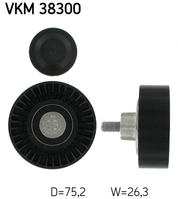 Deflection/Guide Pulley, V-ribbed belt