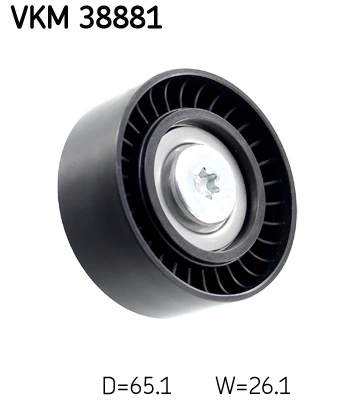 Deflection/Guide Pulley, V-ribbed belt