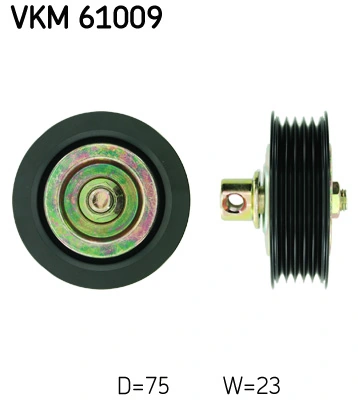 Deflection/Guide Pulley, V-ribbed belt